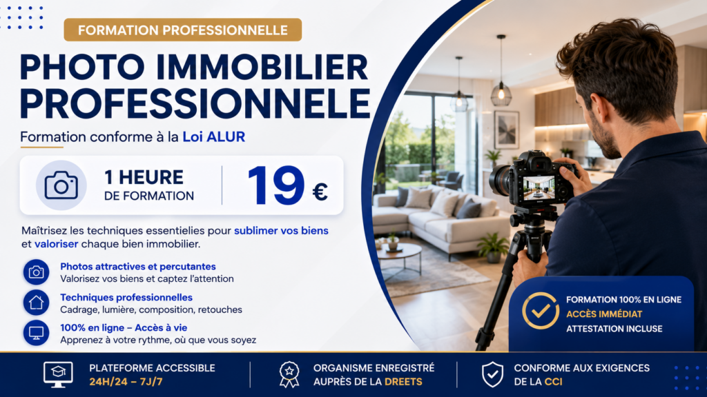 Photo immobilier professionnelle